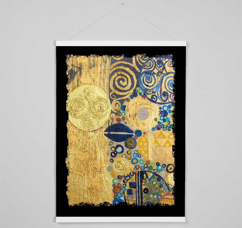 Golden Klimt 2 Hanging Poster - Wallart-Direct UK