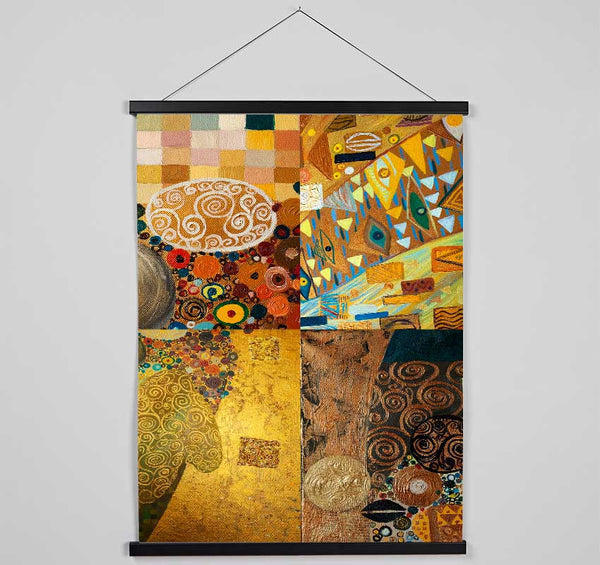 Klimt Golden Rules Hanging Poster - Wallart-Direct UK