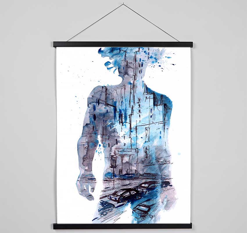 Man In The City Hanging Poster - Wallart-Direct UK