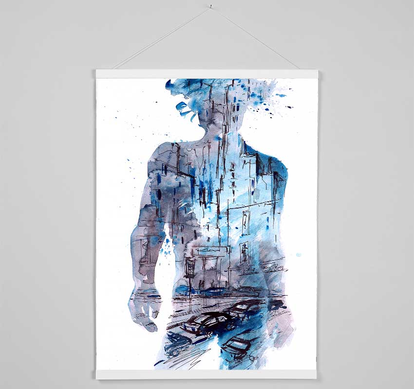 Man In The City Hanging Poster - Wallart-Direct UK