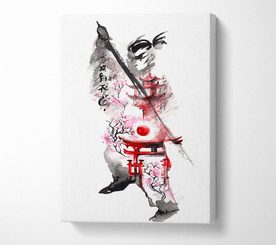 Picture of Chinese Warrior Canvas Print Wall Art