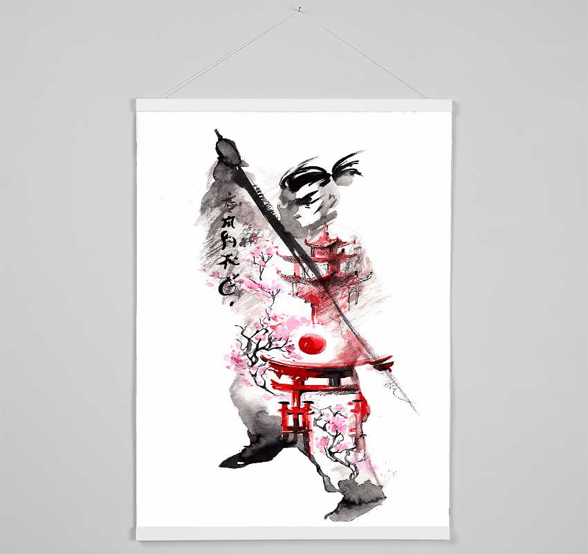 Chinese Warrior Hanging Poster - Wallart-Direct UK