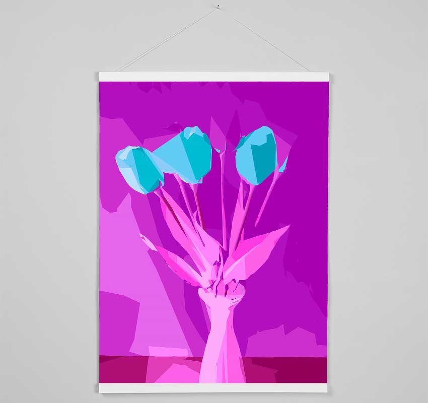 Pop Art Tulips Hanging Poster - Wallart-Direct UK