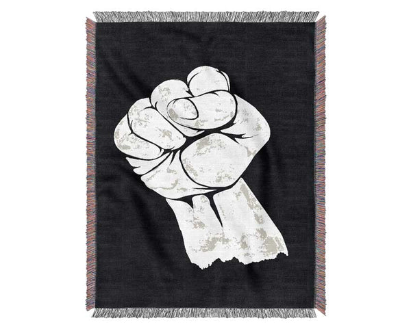 Fist Of Power Woven Blanket