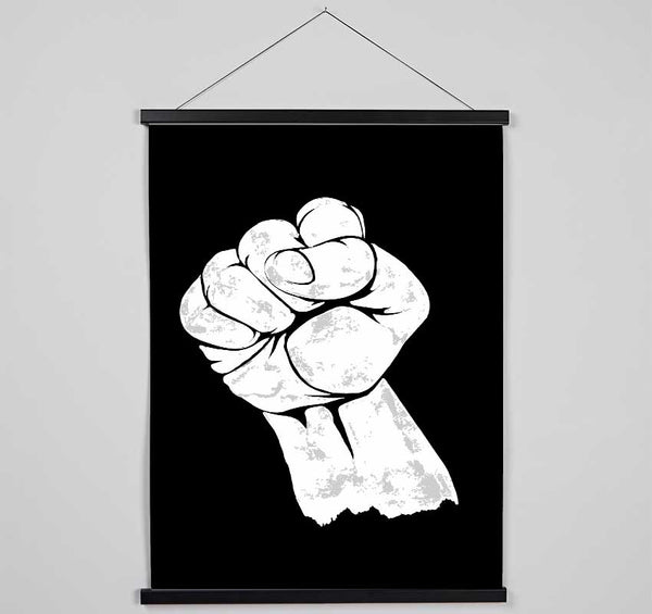 Fist Of Power Hanging Poster - Wallart-Direct UK