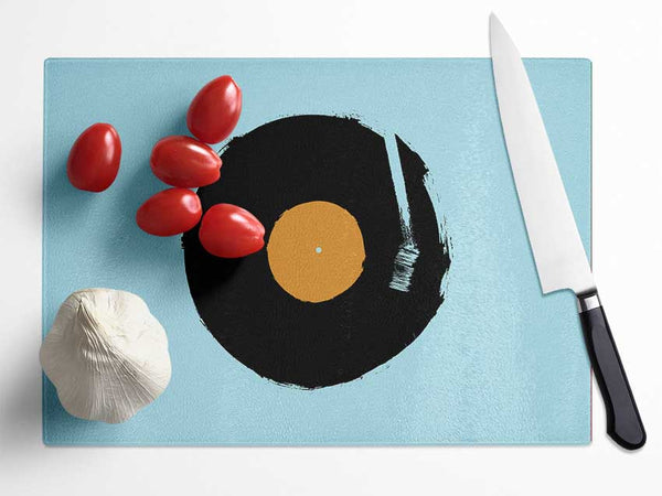 Retro Album Glass Chopping Board