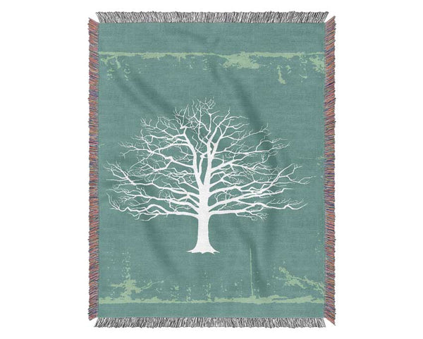 Big Oak Tree Woven Blanket