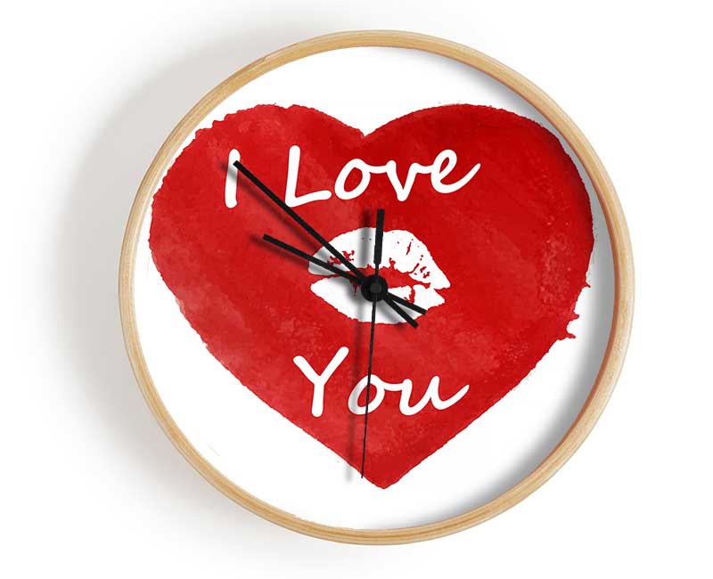 I Love You 2 Clock - Wallart-Direct UK