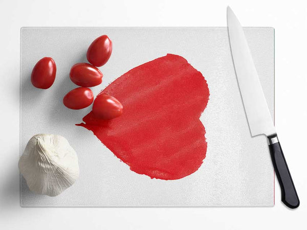 Heart Glass Chopping Board