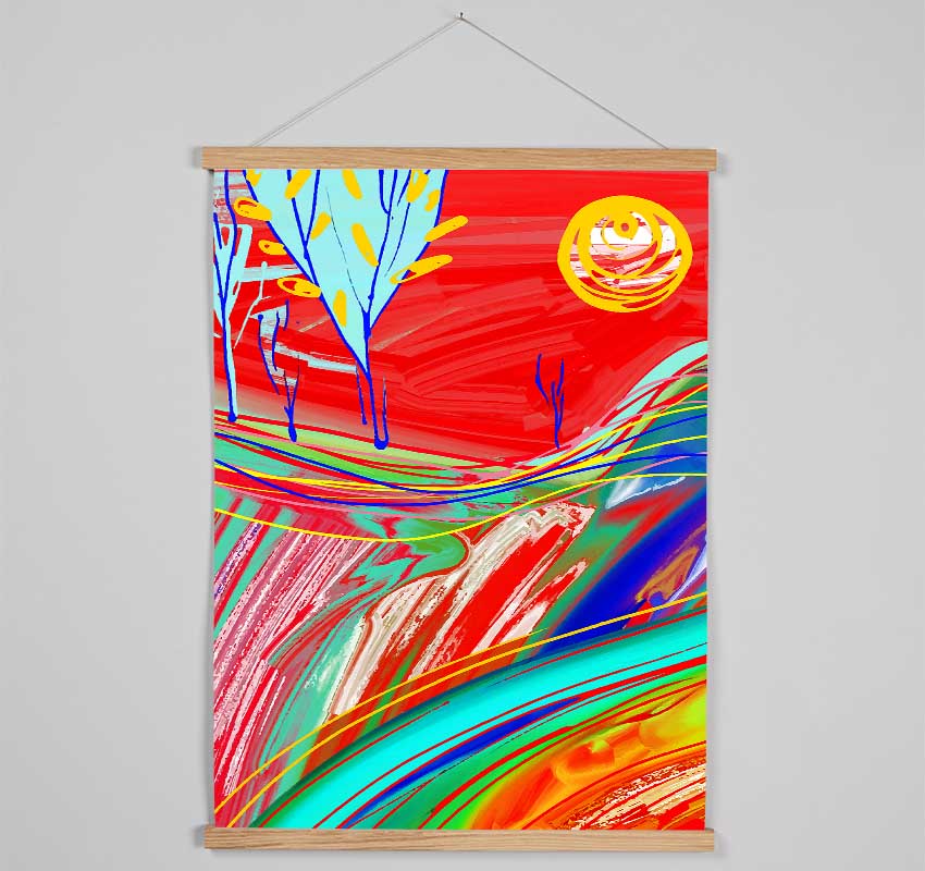 Melting Into The Sun Hanging Poster - Wallart-Direct UK