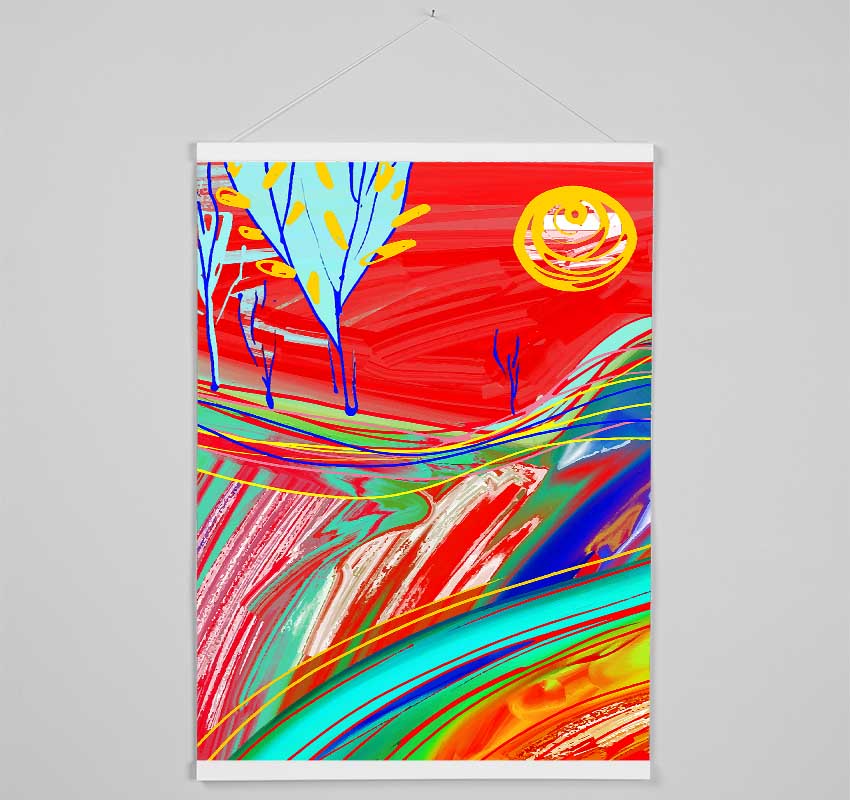 Melting Into The Sun Hanging Poster - Wallart-Direct UK