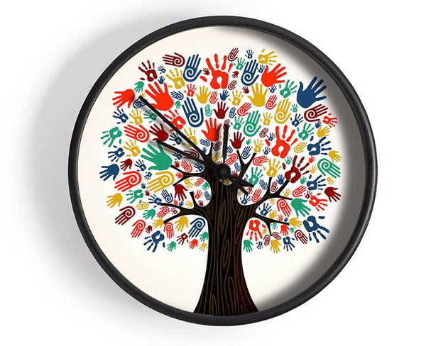 Hands Of The Tree Clock - Wallart-Direct UK