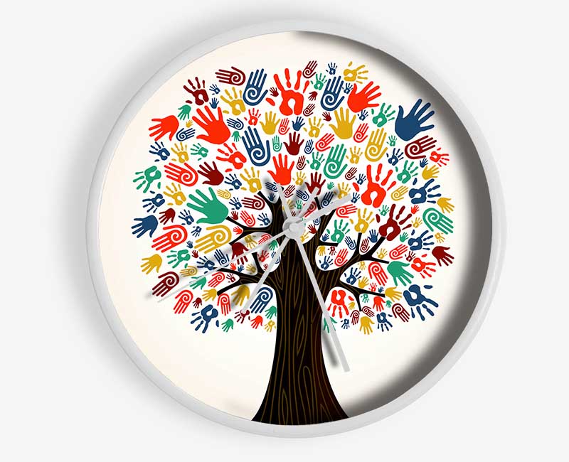 Hands Of The Tree Clock - Wallart-Direct UK