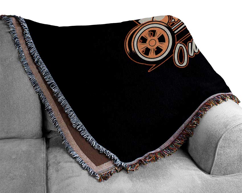 Outlaws Garage Woven Blanket