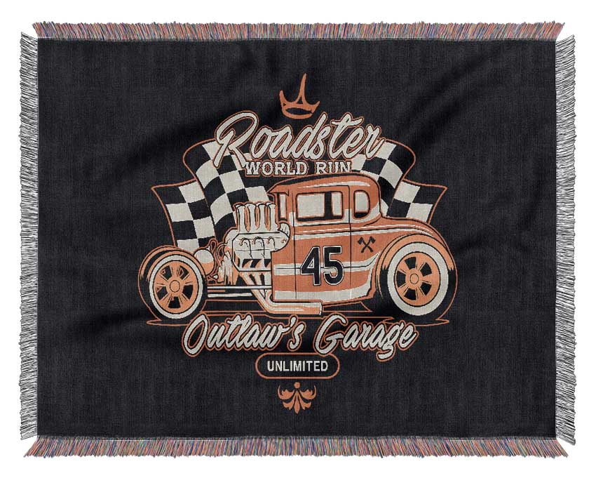 Outlaws Garage Woven Blanket