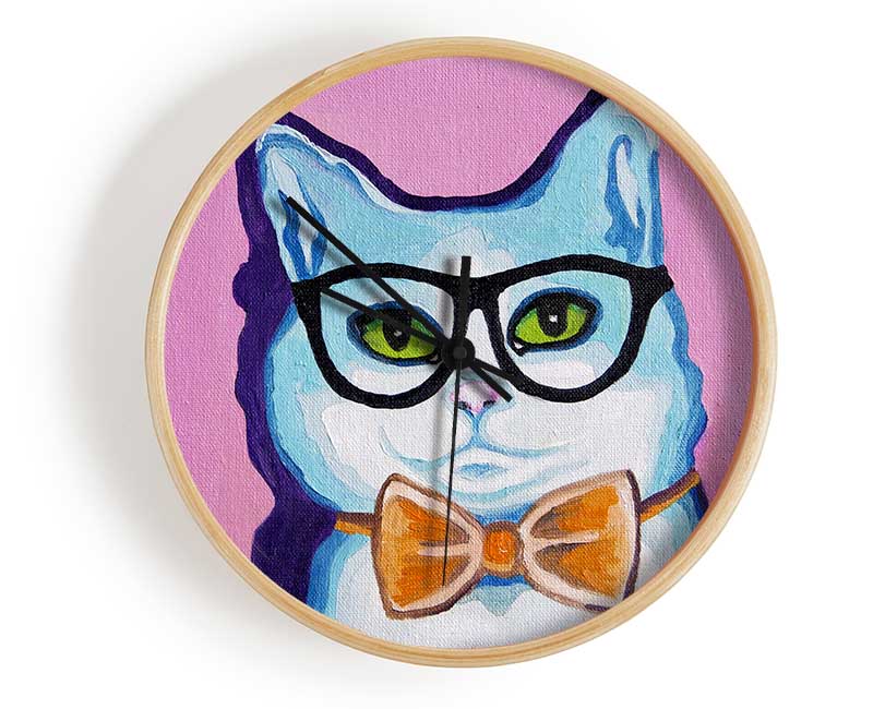 Clever Cat Clock - Wallart-Direct UK