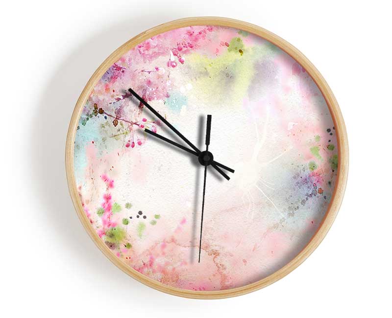 Pink Dream Clock - Wallart-Direct UK