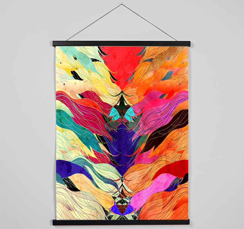 Psychedelic Ocean Fish Hanging Poster - Wallart-Direct UK