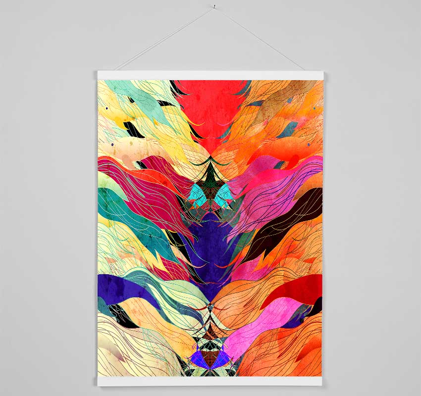 Psychedelic Ocean Fish Hanging Poster - Wallart-Direct UK