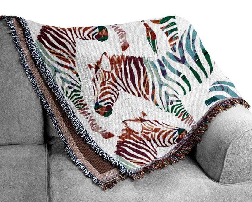 Pop Art Zebra 1 Woven Blanket