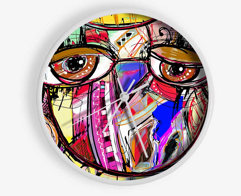 Owl Trip Clock - Wallart-Direct UK