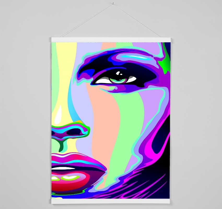 Futuristic Woman Hanging Poster - Wallart-Direct UK