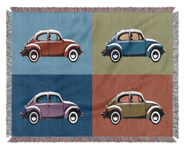 Beetle Pop Art Woven Blanket