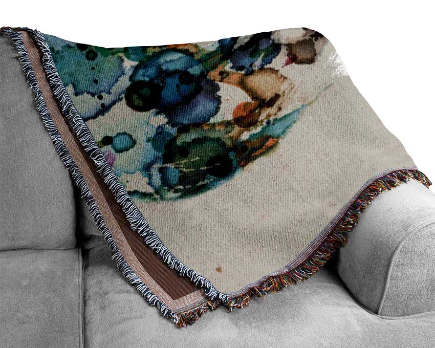 Vintage Woman Woven Blanket