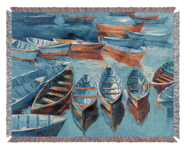 Sailboat Waters Woven Blanket