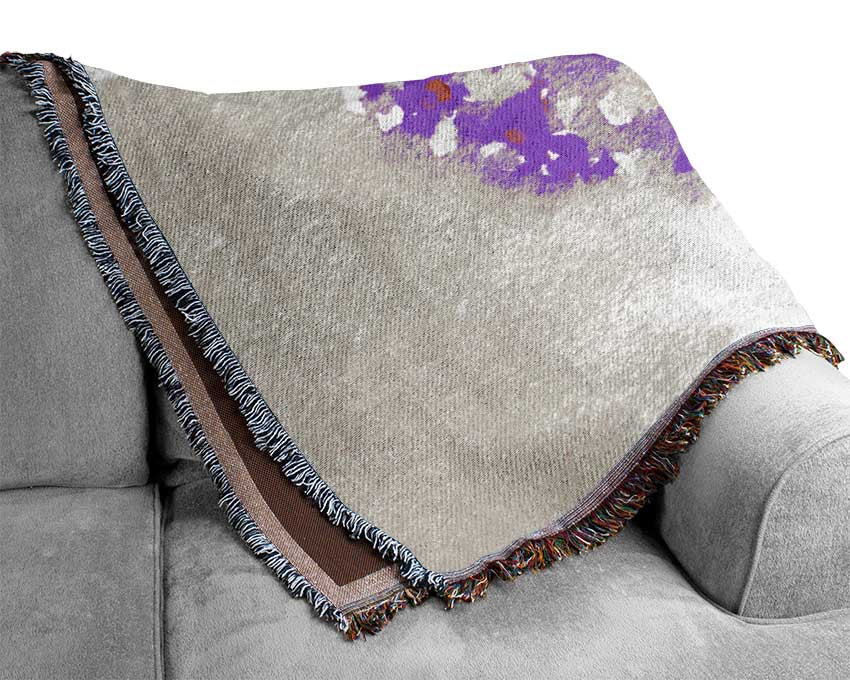 Love Heart Of Petals Woven Blanket