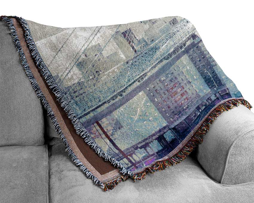 Brooklyn Bridge New York Woven Blanket