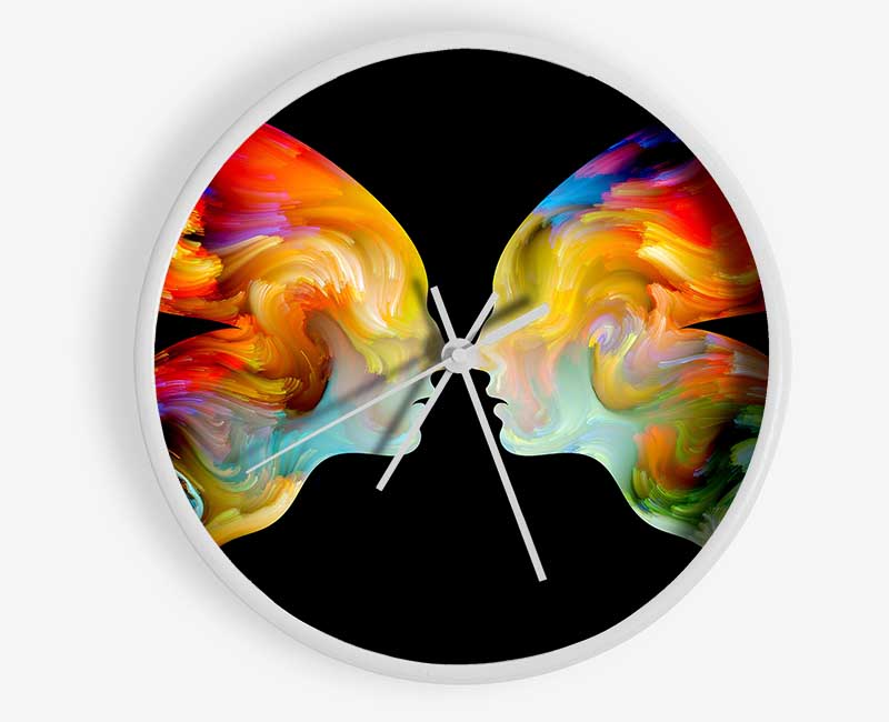 Butterfly Merge Clock - Wallart-Direct UK