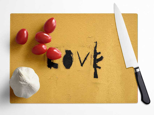 Where is Love Glass Chopping Board