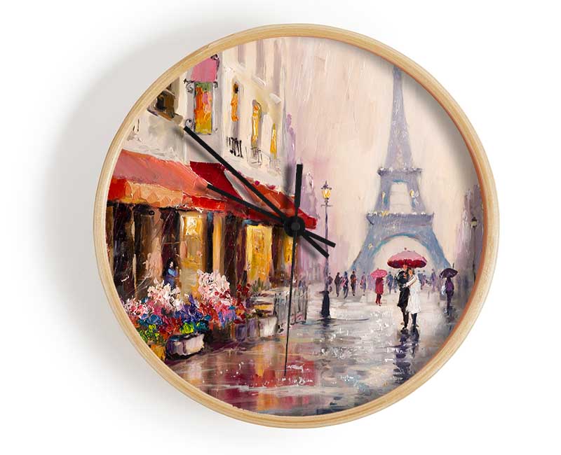 Paris Streets Clock - Wallart-Direct UK