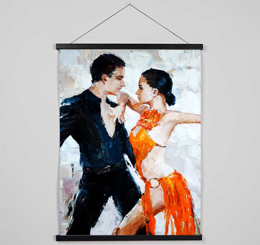 Salsa Dancers Hanging Poster - Wallart-Direct UK