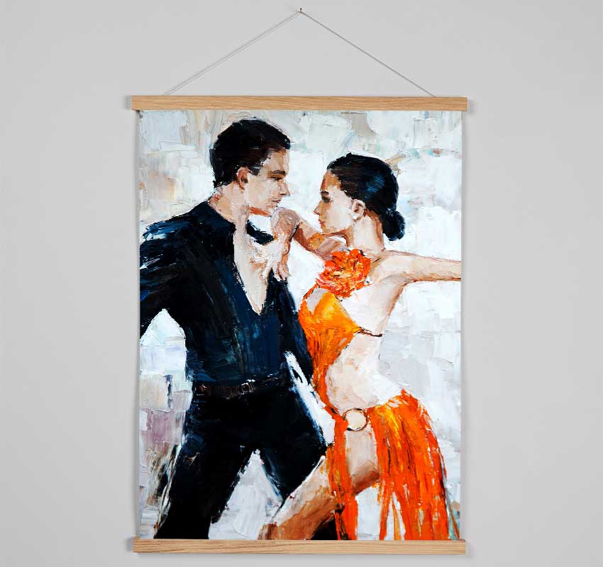 Salsa Dancers Hanging Poster - Wallart-Direct UK