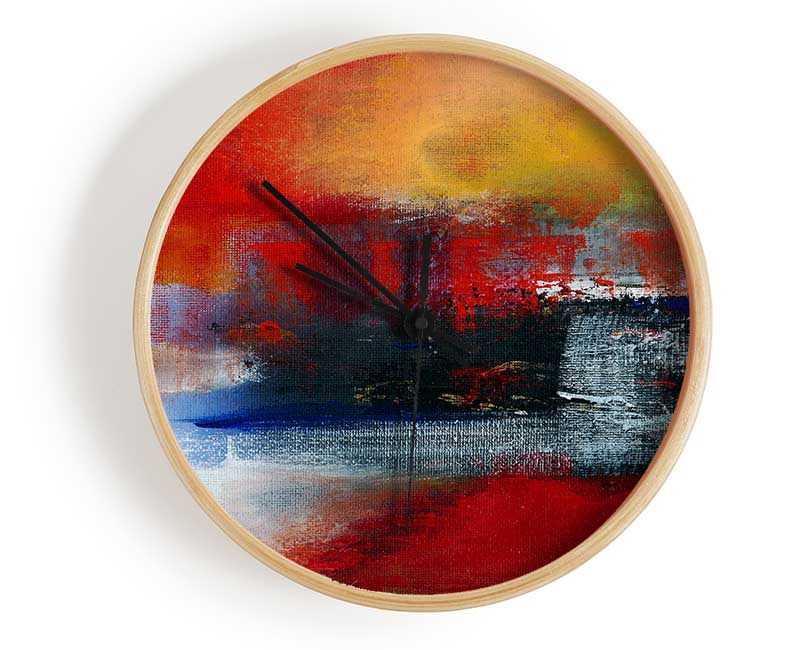 Ocean Shoreline Clock - Wallart-Direct UK