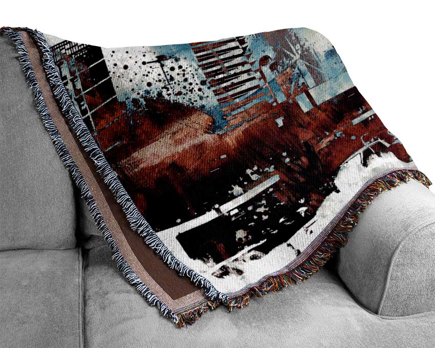 Chocolate City Blues 1 Woven Blanket