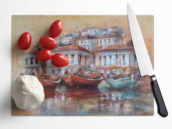 Venice Gondola 1 Glass Chopping Board