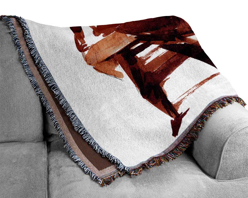 Red Hot Lovers Dancing Woven Blanket