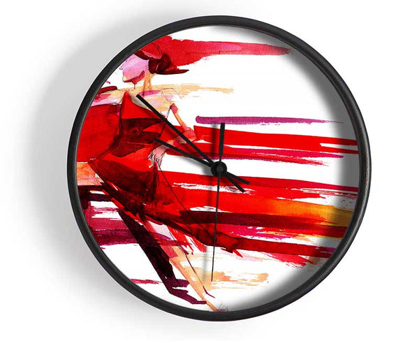 Red Hot Lovers Dancing Clock - Wallart-Direct UK