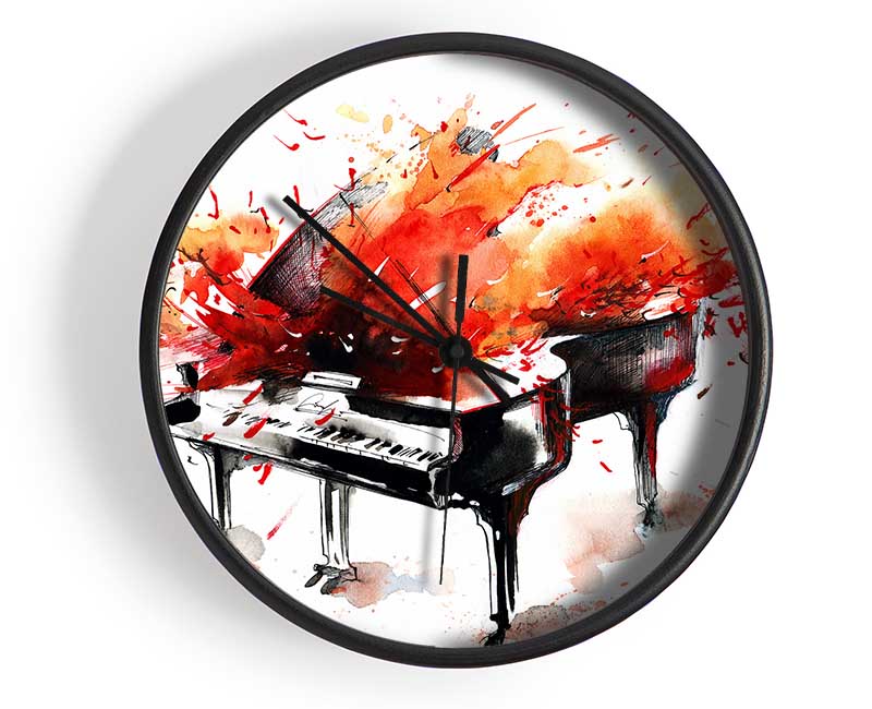 Piano Blast Clock - Wallart-Direct UK