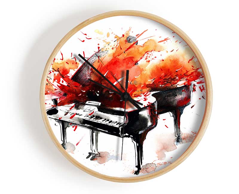 Piano Blast Clock - Wallart-Direct UK