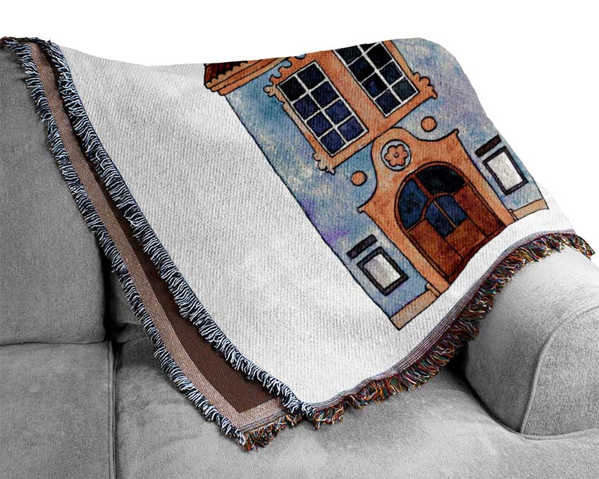 Town Houses In Paris Woven Blanket