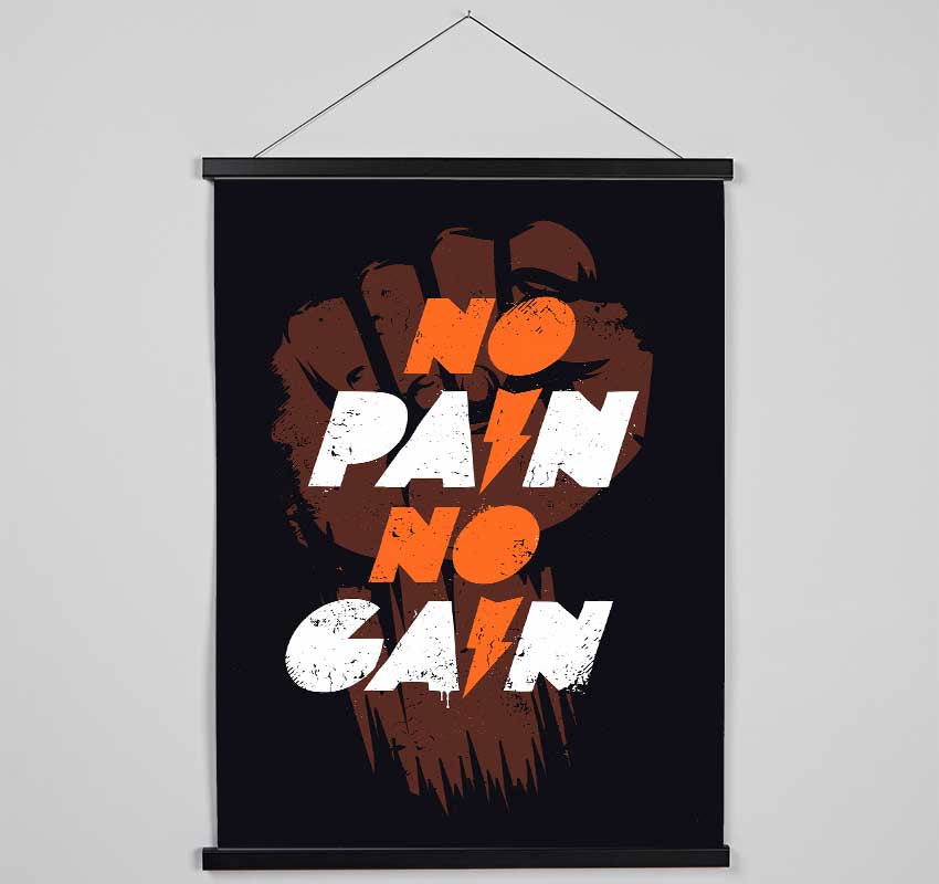 No Pain No Gain 1 Hanging Poster - Wallart-Direct UK