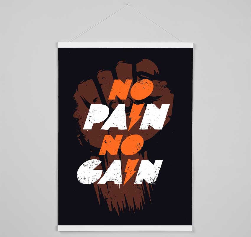 No Pain No Gain 1 Hanging Poster - Wallart-Direct UK