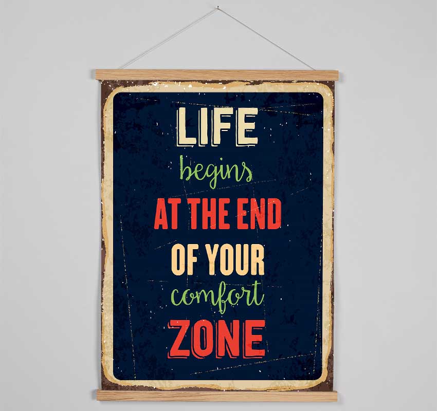 Life Begins At The End Hanging Poster - Wallart-Direct UK