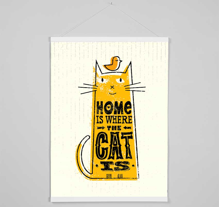 Home Is Where The Cat Is 2 Hanging Poster - Wallart-Direct UK