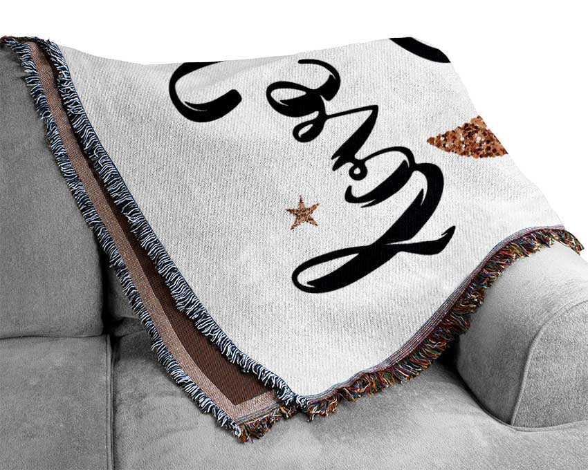 Love You To The Moon And Back Woven Blanket