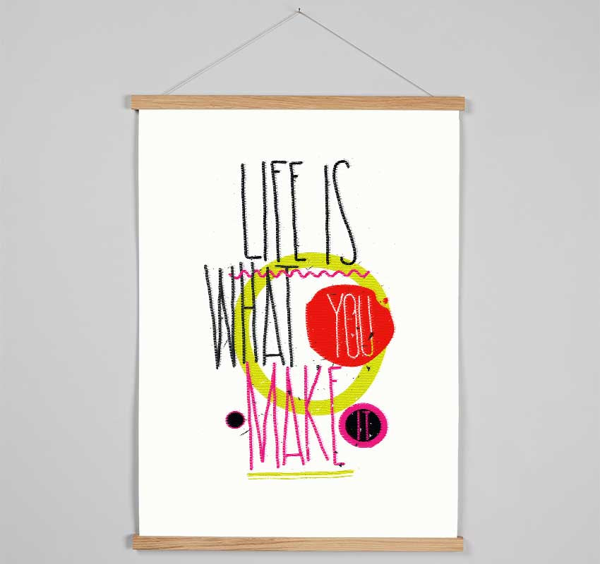 Life Is What You Make It Hanging Poster - Wallart-Direct UK